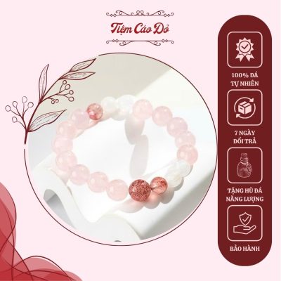 đá thạch anh dâu hồng có tác dụng gì