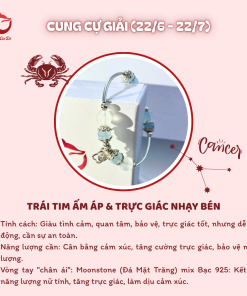 Vòng bạc chủ đề cung cự giải