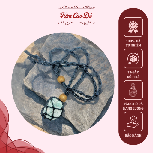 Vòng đan dây hải lam thạch