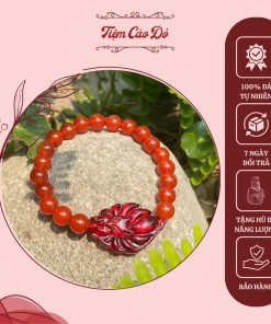 vòng đá hạt đỏ